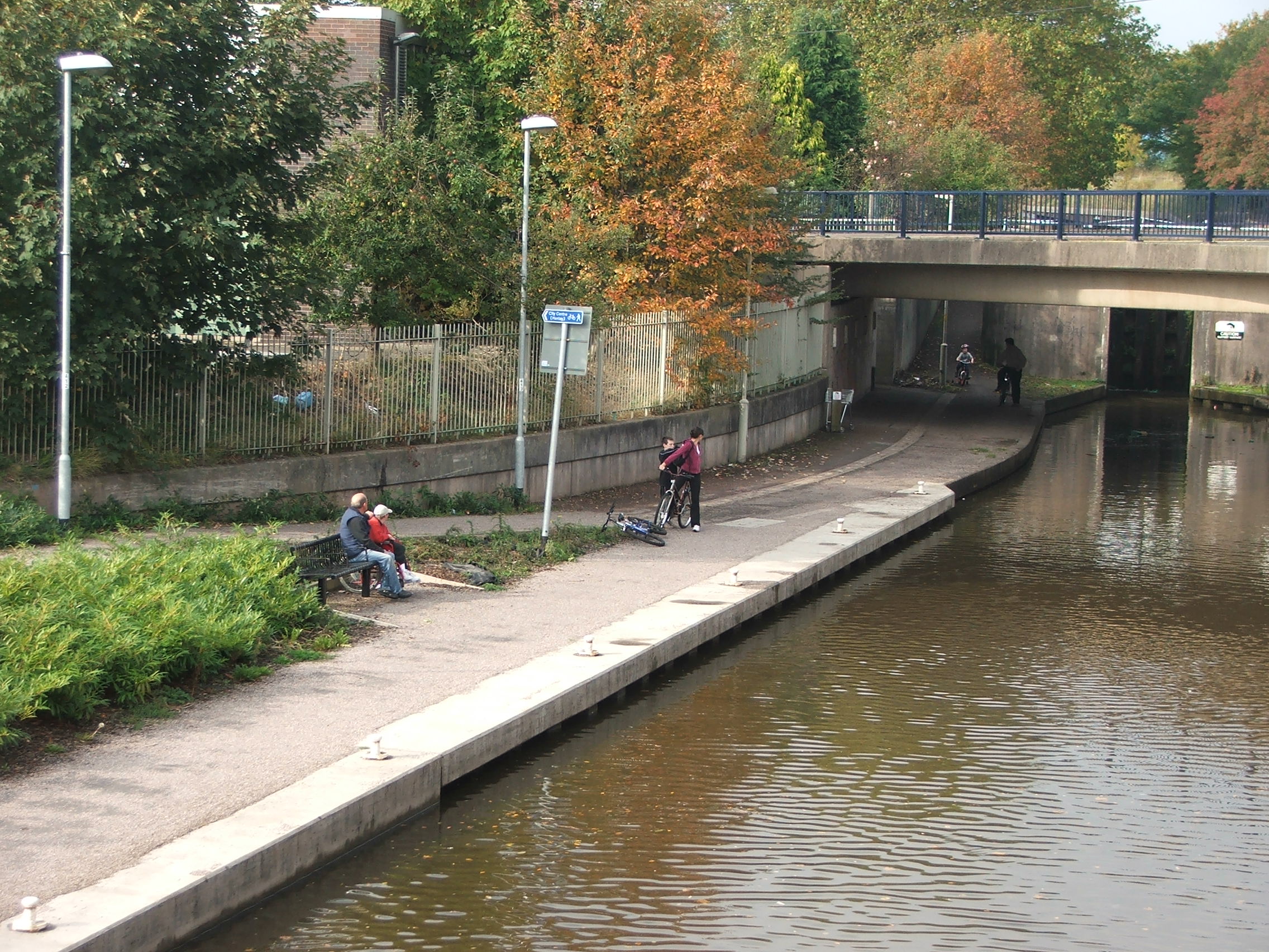 Improved towpath in Stone